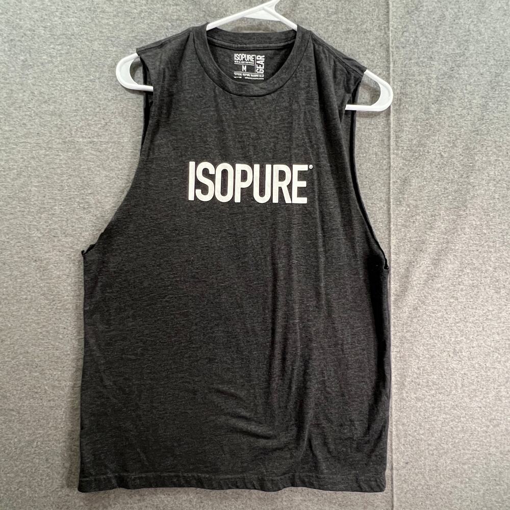 ISOPURE Shirt Adult Medium Black Sleeveless Casual T Shirt Mens